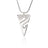 Scuba Diving Line Arrow Ocean Theme Sea Life Sterling Silver Pendant - Big Blue