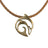 Dolphin Sea Life Ocean Theme Solid Bronze Pendant Necklace - Big Blue