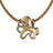 Leggs Octopus Sea Life Ocean Theme Solid Bronze Pendant Necklace - Big Blue