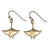 New Ocean Theme Realistic Bronze Manta Ray Sea Life Drop Earrings - Big Blue
