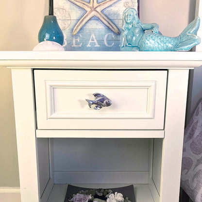 Ocean Theme Drawer Pulls and Knobs- Fish Drawer Pulls | Beach Décor | Fish Knob Coastal Drawer Pulls and Knobs | Sea Life Cabinet Knobs - Big Blue