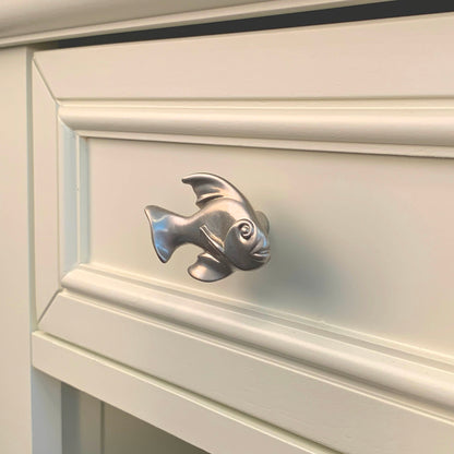 Ocean Theme Drawer Pulls and Knobs- Fish Drawer Pulls | Beach Décor | Fish Knob Coastal Drawer Pulls and Knobs | Sea Life Cabinet Knobs - Big Blue
