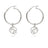 Dolphin Hoop Earrings for Women Sterling Silver- Dolphin Dangle Earrings for Women, Dolphin Charm Earrings - Big Blue