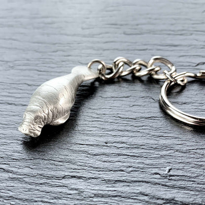 Manatee Keychain for Women and Men- Manatee Gifts for Women | Manatee Key Ring | Manatee Charm | Gifts for Manatee Lovers | Sea Life Key Chain - Big Blue