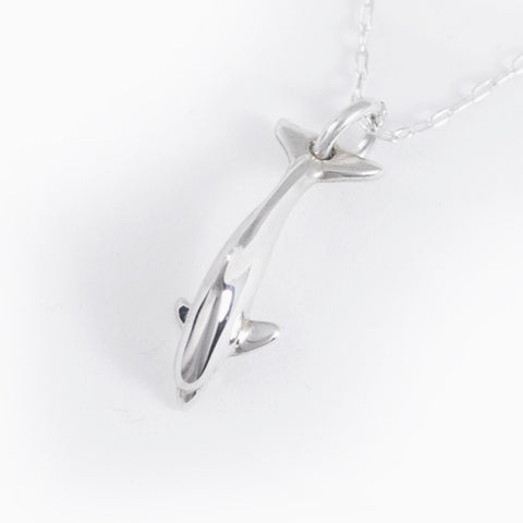 Dolphin Pendant with a Sterling Necklace, Ocean Theme Miniature Realis ...