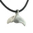Whale Tail Necklace Pewter Pendant- Whale Gift for Women and Men | Whale Fluke Necklace | Ocean Theme Gifts for Whale Lovers | Sea Life Jewelry | Whale Fluke Charm - Big Blue