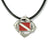 Ocean Theme Dolphins with Dive Flag Sea Life Pewter Pendant Necklace - Big Blue