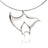 Manta Ray Sterling Silver Pendant Necklace- Sea Life Theme Jewelry - Big Blue