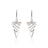 Scuba Diver Theme Cave Diver Line Arrow Sterling Silver Drop Earrings - Big Blue