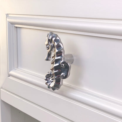 Ocean Theme Drawer Pulls and Knobs-Seahorse  Drawer Pulls | Beach House Décor| Seahorse Knob|Coastal Drawer Pull and Knobs | Sea Life Cabinet Knobs - Big Blue