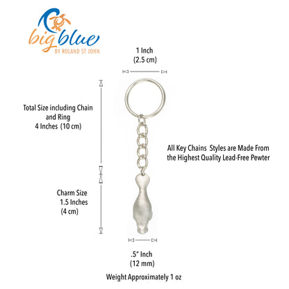Realistic Ocean Theme Sea Life Manatee Quality Key Chain - Big Blue