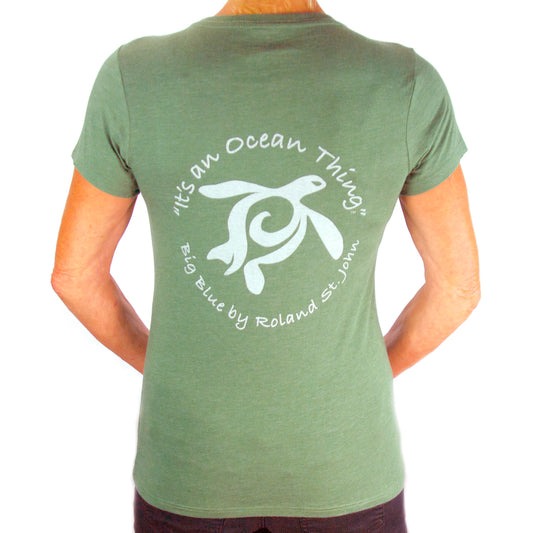 It's an Ocean Thing  Ocean Theme Sea Life Quality Woman's T-Shirt - Big Blue