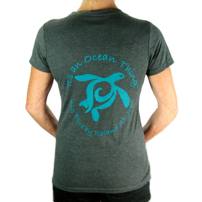 It's an Ocean Thing  Ocean Theme Sea Life Quality Woman's T-Shirt - Big Blue