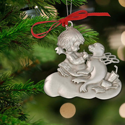 Sea Lion Christmas Ornament, Ocean Angel Sea Lion Holiday Ornament, Conservation Ornament, Sea Lion Angel Tree Ornament, Sea Lion Gifts - Big Blue
