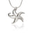 Ocean Theme Starfish Sea Life Sterling Silver Pendant - Big Blue