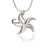 Ocean Theme Starfish Sea Life Sterling Silver Pendant - Big Blue