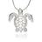 Sea Turtle Necklace Sterling Silver Pendant- Sea Turtle Gift for Women  Honu Hawaiian Turtle Necklace | Unique Gift for Turtle Lover| Sea Life Jewelry - Big Blue