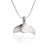 Ocean Theme Whale Tail Sea Life Solid Sterling Silver Pendant - Big Blue